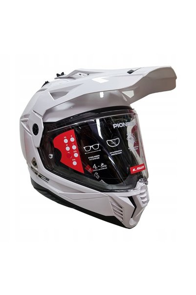 LS2 CASCA DE MOTOCICLETĂ MX702 PIONEER II ALBĂ (MĂRIMEA S)