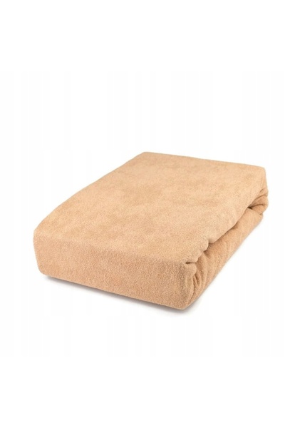 Kamix Cearșaf de pat FROTTE cu elastic 140x200 BEJ