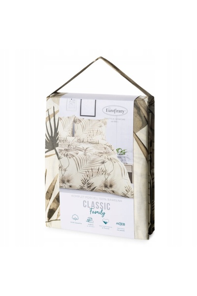 Eurofirany Lenjerie de pat din bumbac 160 x 200 3 piese Classic Nina