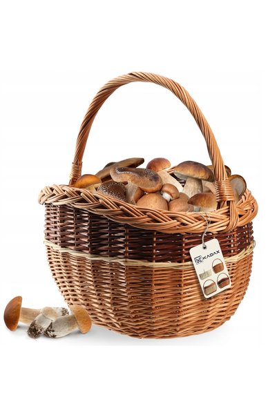 KADAX Coș de răchită, ciuperci, cumpărături, picnic, mare