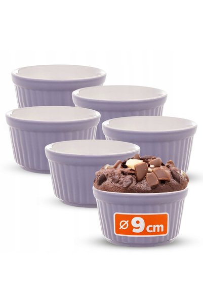 KADAX Vas KOKILKI pentru copt 150 ml, Boluri SALATERS 0,15L, Set 6 bucăți