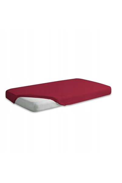 Matex Cearșaf de pat din satin cu elastic AUR 110/120x190/200x25 Roșu