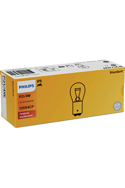 Philips 10x P21/4W BAZ15D 12V 21/4W Becuri