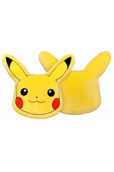 Halantex Pernă decorativă Pikachu Pokemon, figurină originală, pernă de îmbră...