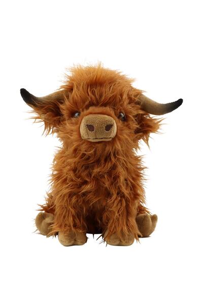 OEM Jucărie de pluș moale și drăguță, vacă scoțiană Highland, animal de pluș ...