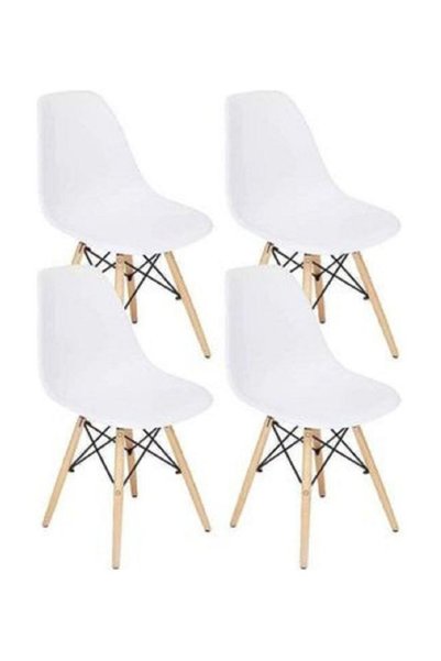Generic Brand 4-Piece Dining Chair Multicolour 40x40x70cm