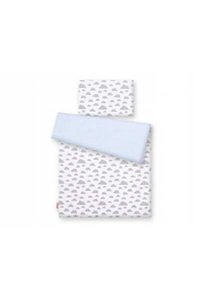 Bobono Set de lenjerie de pat pentru copii, reversibil, din bumbac, 2 piese -...