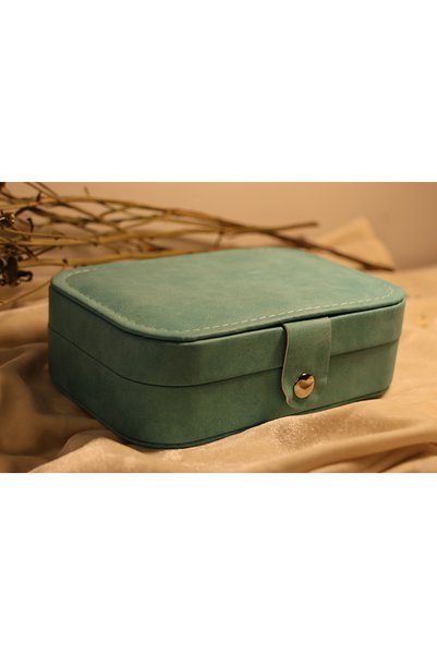 Maius Co. 2-Compartment Jewelry Box Travel Case