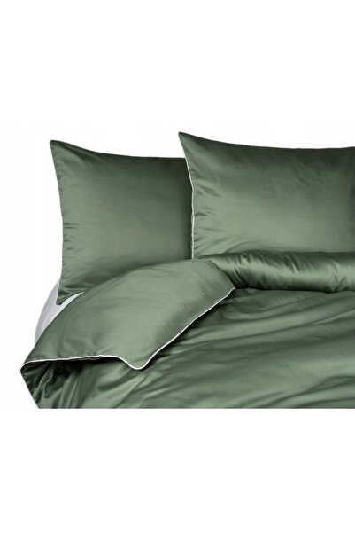 Detexpol Lenjerie de pat pură din bumbac macosatine 220x200 Verde Premium
