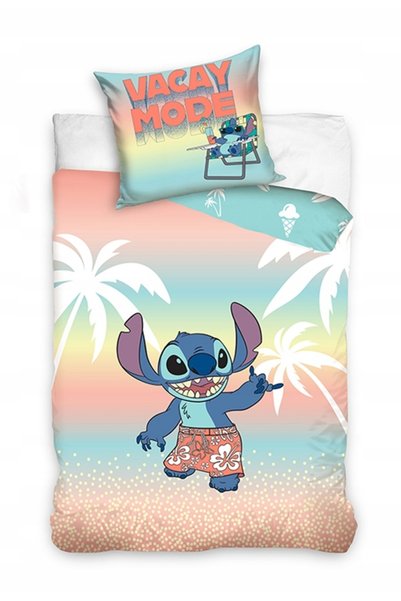 CARBOTEX Lenjerie de pat pentru tineret 140x200 Lilo și Stitch Bumbac