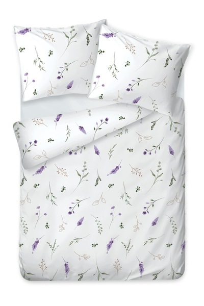 Matex Lenjerie de pat din flanelă 140x200 F96 Model floral Lavandă