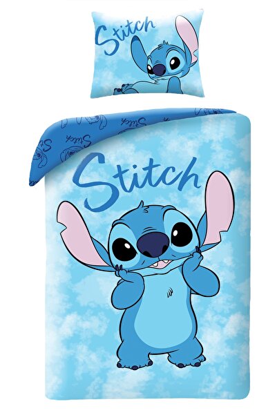 Halantex Lenjerie de pat bumbac 140x200 Lilo și Stitch albastru tineret