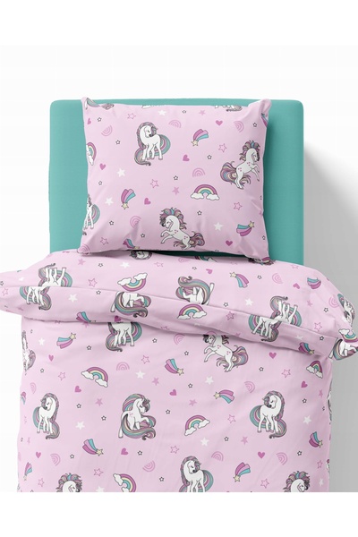 Detexpol Lenjerie de pat copii 140x200 Unicorn XOXO Dreams