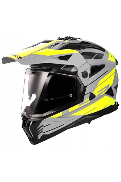 LS2 CASCA PIONEER II MX702 GRI GALBEN XXXL