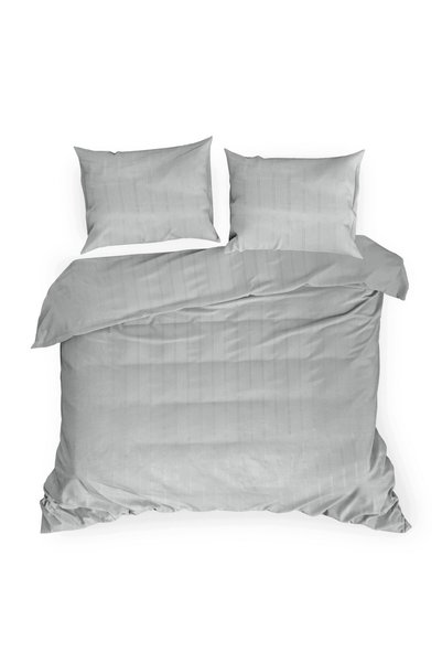 Eurofirany Lenjerie de pat din satin Adamaszek 140x200 uni cu dungi Verona Pr...