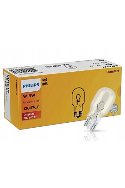 Philips Becuri W16W 12V 16W T15 10 bucăți