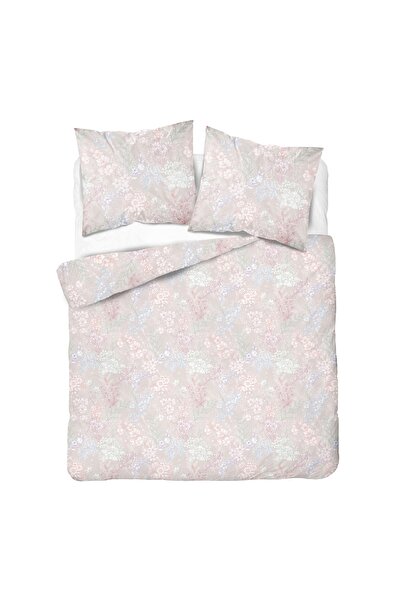 Detexpol Lenjerie de pat din satin 220x200 Flori Roz deschis pastel