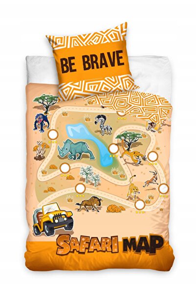 CARBOTEX Lenjerie de pat Bumbac 160x200 Animale Safari
