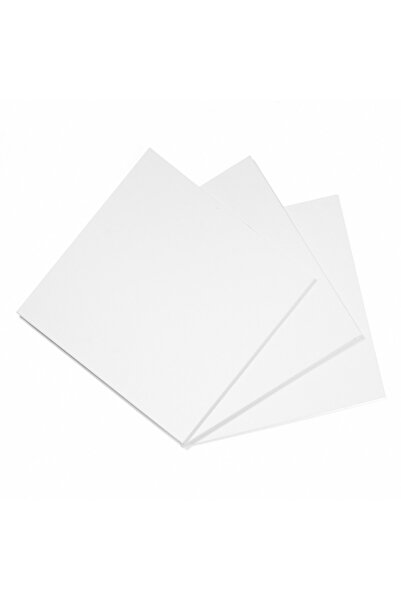 DD SHOP Carton pentru Pictura Alb 20x20cm - 3buc - Canvas, Produse Scoala