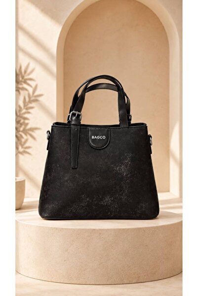 Generic Brand Women's Shoulder Bag ..Black Women's Handbag with Bagco Logo, T...
