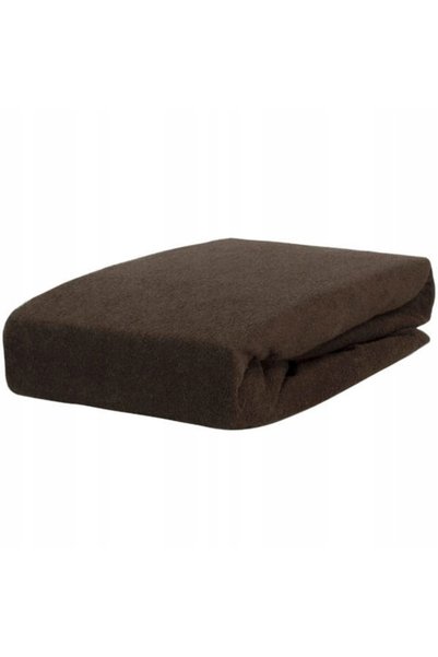 Kamix Cearșaf de pat Frotte cu elastic 120x200 Maro