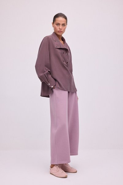 Touché Privé Wide-Letched Tracksuit with Elastic Waist