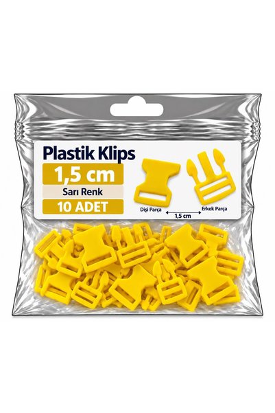 Mg Aksesuar Paracord Accessory Paracord Bracelet Plastic Clip 1.5 cm Yellow *...