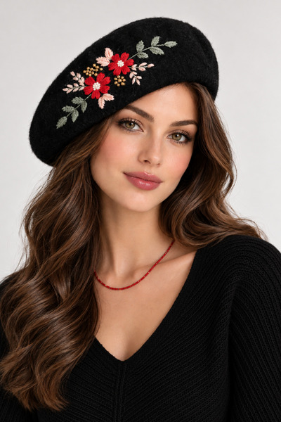 hbtasarim Tasarım y2k Lolita bere kadın şık şapka 👒🧣🪾