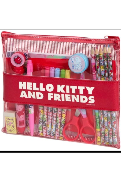 Generic Brand Set rechizite școlare Hello Kitty and Friends pentru copii, pen...