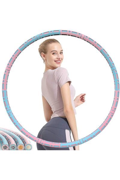OASISGALORE Weighted Hula Hoop for Adults - Adjustable Fitness Hoop for Women...