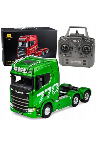 LeanToys Camion tractor Scania Telecomandă RC Huina Verde 1:18