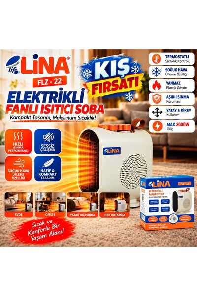 Lina 2000W ELEKTRİKLİ FANLI ISITICI VE SOĞUTUCU SOBA ( 220V-240V & 50/60HZ )