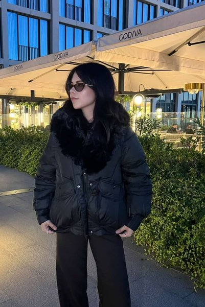 sunfyre Premium Quality Collar Fur Inflatable Coat Sun604
