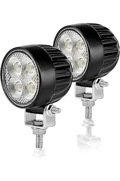 TERRIFI أشرطة إضاءة للسيارات، مصابيح عمل LED دائرية مقاس 2.5 بوصة، قطعتان للش...