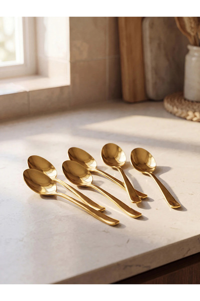 LC Waikiki Lcw Home Yellow 6 Piece Dinner Spoon Set