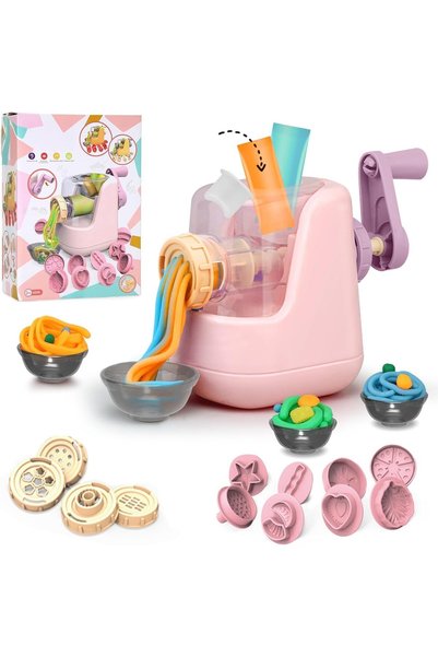 KASTWAVE Color Dough Set for Kids, Noodle Machine Playdough Tools, Kitchen Cr...
