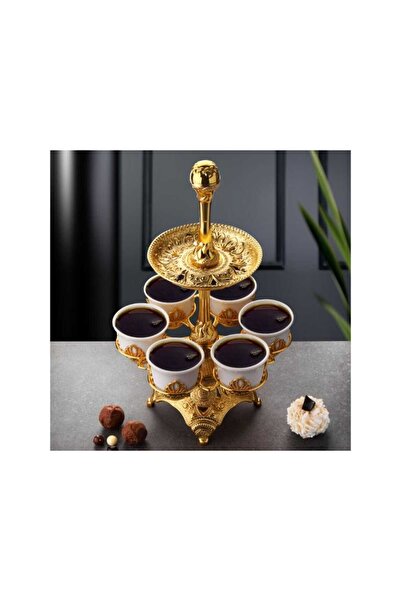 FAIR HOME Turkish Coffee Cup Set with Hanger Metal Gold – Mirra Model
