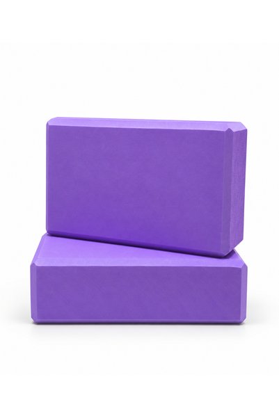 FitReady Mor 2'li Set Yüksek Yoğunluklu EVA Yoga Bloğu - Hafif ve Destekleyic...