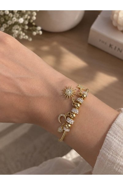 Maius Co. Brand Model Charm Women's Steel Bracelet