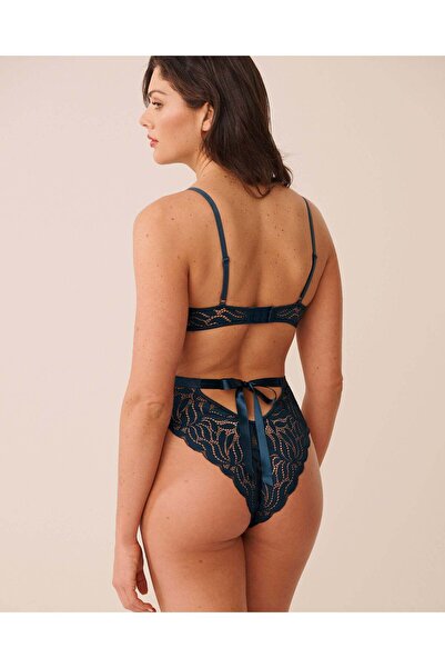 La Vie en Rose Cut-out Lace Push-up Teddy