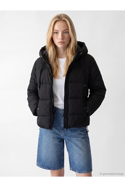 LC Waikiki Xside hooded women's puffer jacket