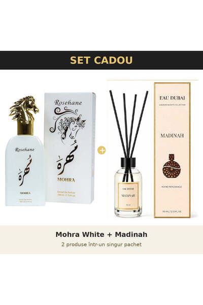 rosehane Set Cadou Rose Hane – Mohra White + Madinah