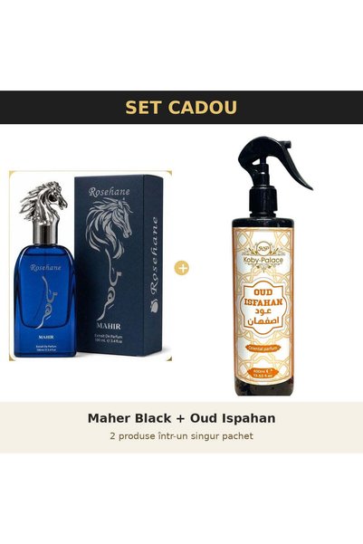 rosehane Set Cadou Rose Hane – Maher Black + Oud Ispahan