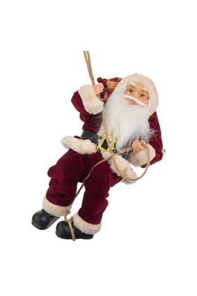 OEM Decorative Hanging Figurine Santa Claus with Sack 45cm