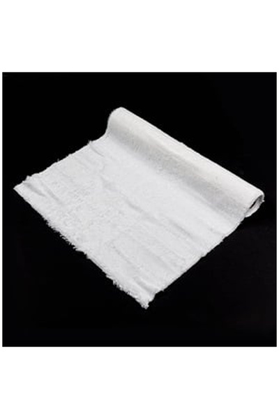 OEM Tesatura Decorativa de Craciun Alba din Blana Artificiala 2.5m x 48cm