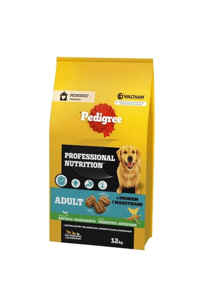 Pedigree Hrană uscată profesională pentru câini adulți, cu păsări și legume, ...