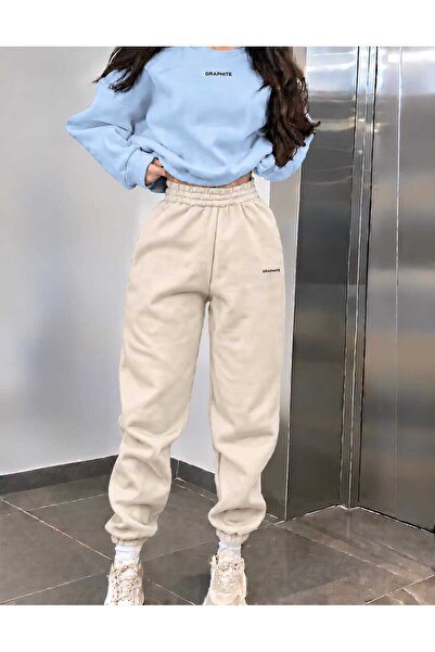 COHERENT Set de hanorac și pantaloni de trening din bumbac cu imprimeu person...