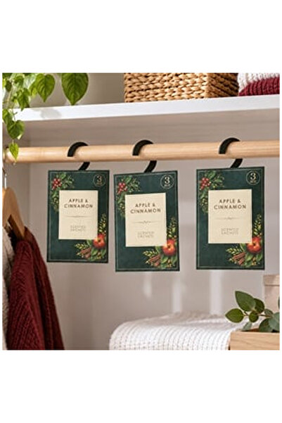 OEM Set of 3 Christmas Hanging Air Fresheners with Apple and Cinnamon Flavor 20g