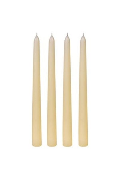 OEM Set Lumanari Ecru pentru Sfesnic Ø2.5x25cm - 4buc
