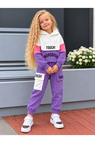 KOKOŞ BEBEK Touch 3-Piece Hooded Girls' Set - Age 4/12 - 31939